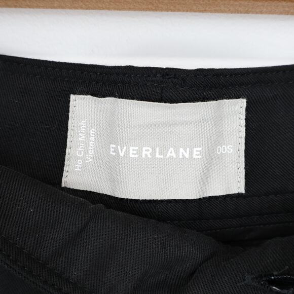 NWOT Everlane Black Wide-Leg Pants 00 Short - Picture 4 of 7